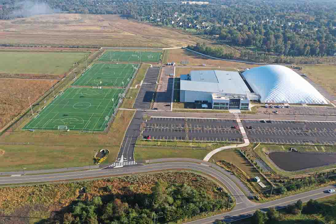 aerial-view-of-iron-peak-sports-center-van-cleef-engineering